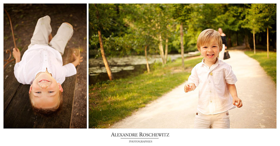 Photo de famille au Parc Majolan de Blanquefort - Maxence, Valentin et ses parents - Alexandre Roschewitz Photographies