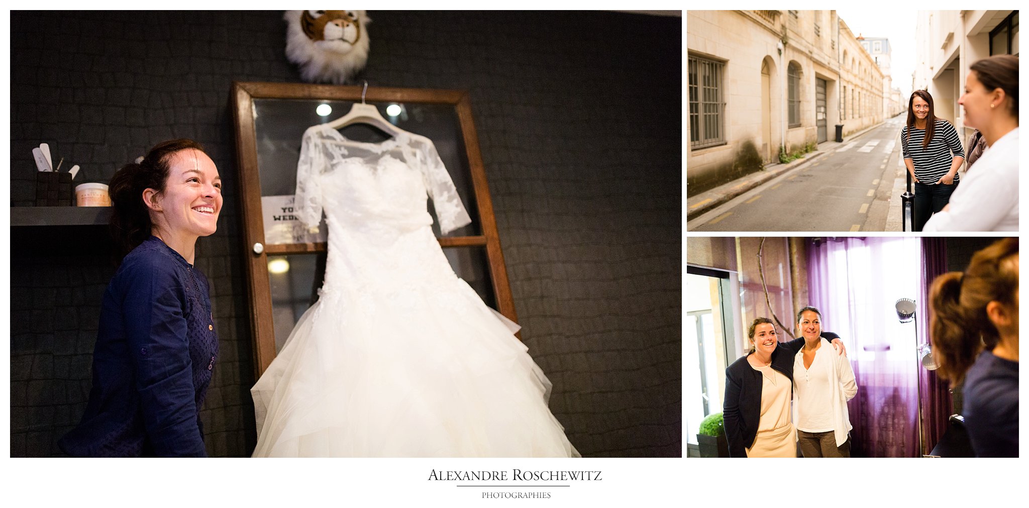 Un aperçu des photos du beau mariage de Maud et Anthony à Mérignac, puis au Château Cujac à Saint-Aubin de Médoc. Alexandre Roschewitz Photographies
