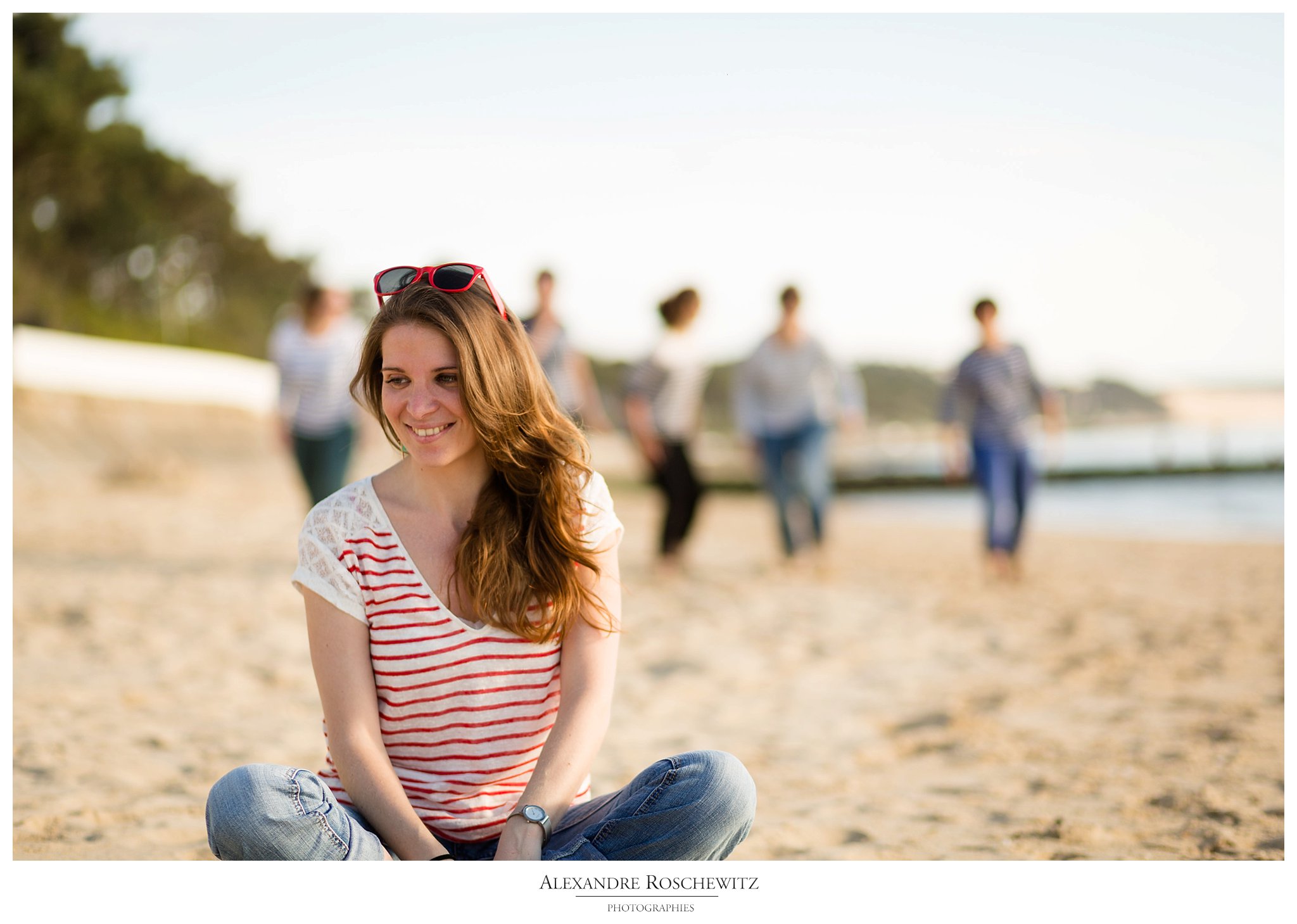 Les photos de l'EVJF d'Emilie et 6 amis à la plage du Pyla sur Mer. Alexandre Roschewitz Photographies