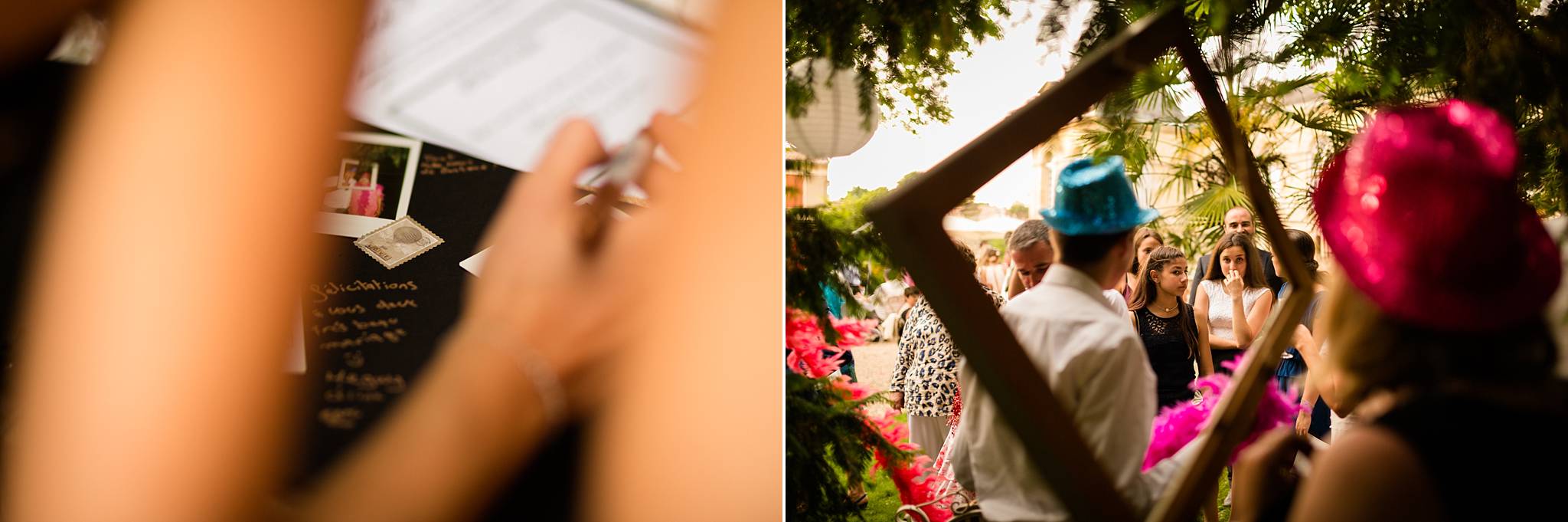 Les photos du mariage civil et religieux d'Aurore et Grégory à la Chartreuse des Eyres de Podensac et Pessac. Photographe mariage reportage Bordeaux et Gironde.