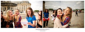 Les photos de la séance EVJF de Marine à Bordeaux centre, du Jardin public au Miroir d'eau. Alexandre Roschewitz Photographies.