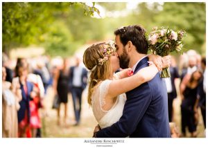Les photos du mariage laique de Jennifer et Thomas au Domaine de Larchey et au Château Larrivet Haut Brion. Alexandre Roschewitz Photographies
