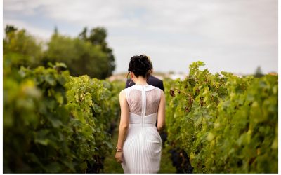 Photographe fiançailles Q+Z – Château Pape Clément