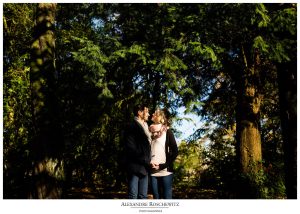 Les photos de grossesse de Gwladys et Nicolas eu Parc de la Chênerais, Le Bouscat, après son mariage en août dernier. Alexandre Roschewitz Photographies