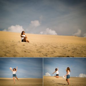 Les photos de la séance EVJF d'Anne à la Corniche d'Arcachon et à la Dune du Pilat. Alexandre Roschewitz, photographe EVJF bassin d'Arcachon.