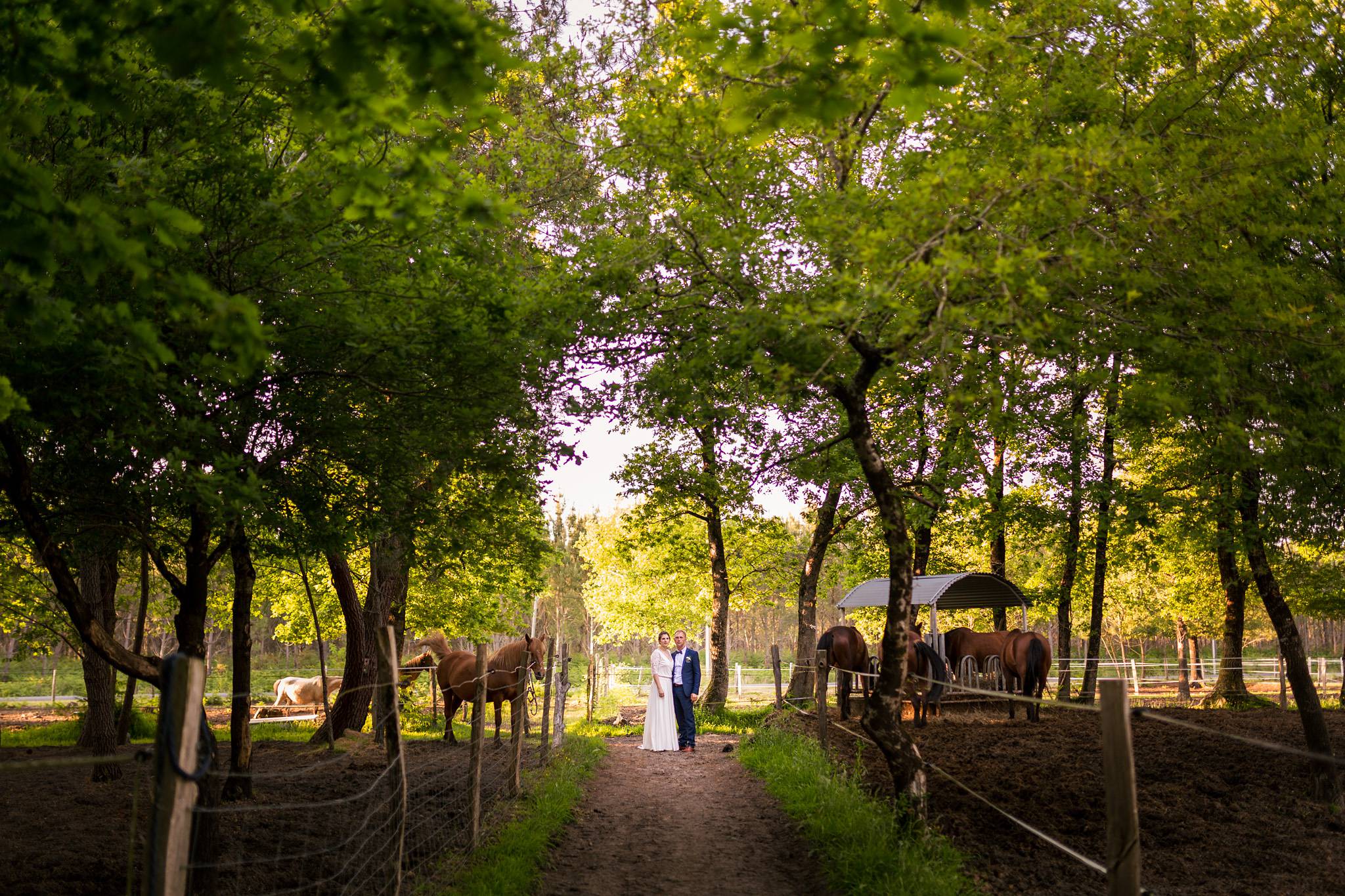 photographe couple mariage le porge