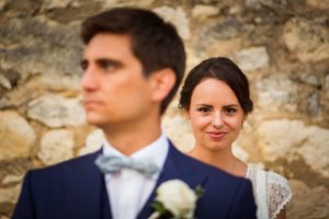 Le reportage photos de mariage civil et religieux de Sophie et Clément à Pessac et au Château de la Loubière à Bonnetan en Gironde.