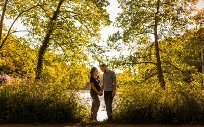 Photos de grossesse au Parc de Majolan  – Maud + Anthony