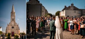 Un aperçu des photos du mariage en journée de Marion et Victor au Domaine de La Pinelais en Loire-Atlantique, avec une cérémonie religieuse proche de Nantes.