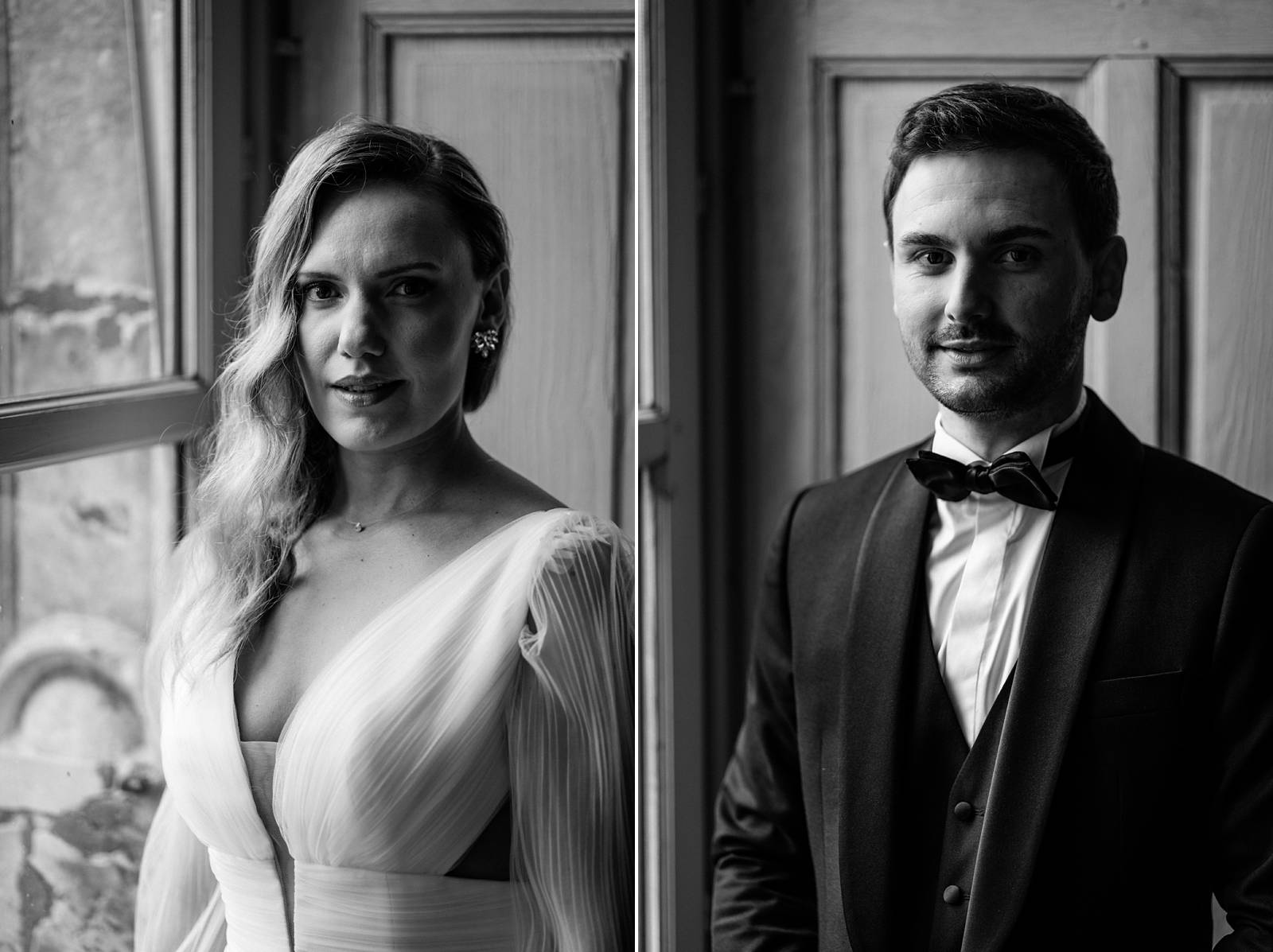 Mariage au Château de Courtalain, chic et bohème. Photos d'un first look (premier regard) mariage en Eure-et-Loir.