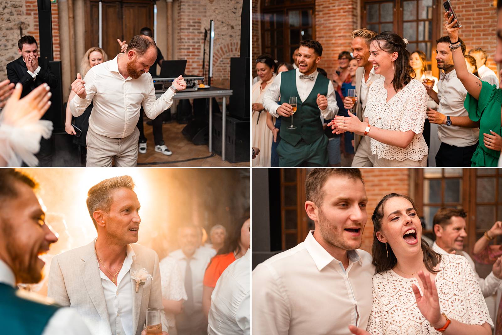 Mariage au Château de Courtalain, chic et bohème. Photos de la soirée dansante de mariage en Eure-et-Loir.