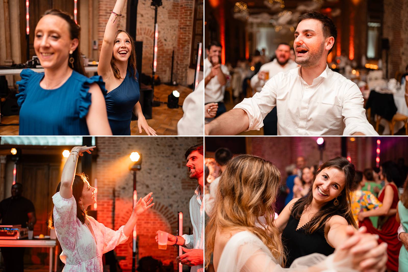 Mariage au Château de Courtalain, chic et bohème. Photos de la soirée dansante de mariage en Eure-et-Loir.