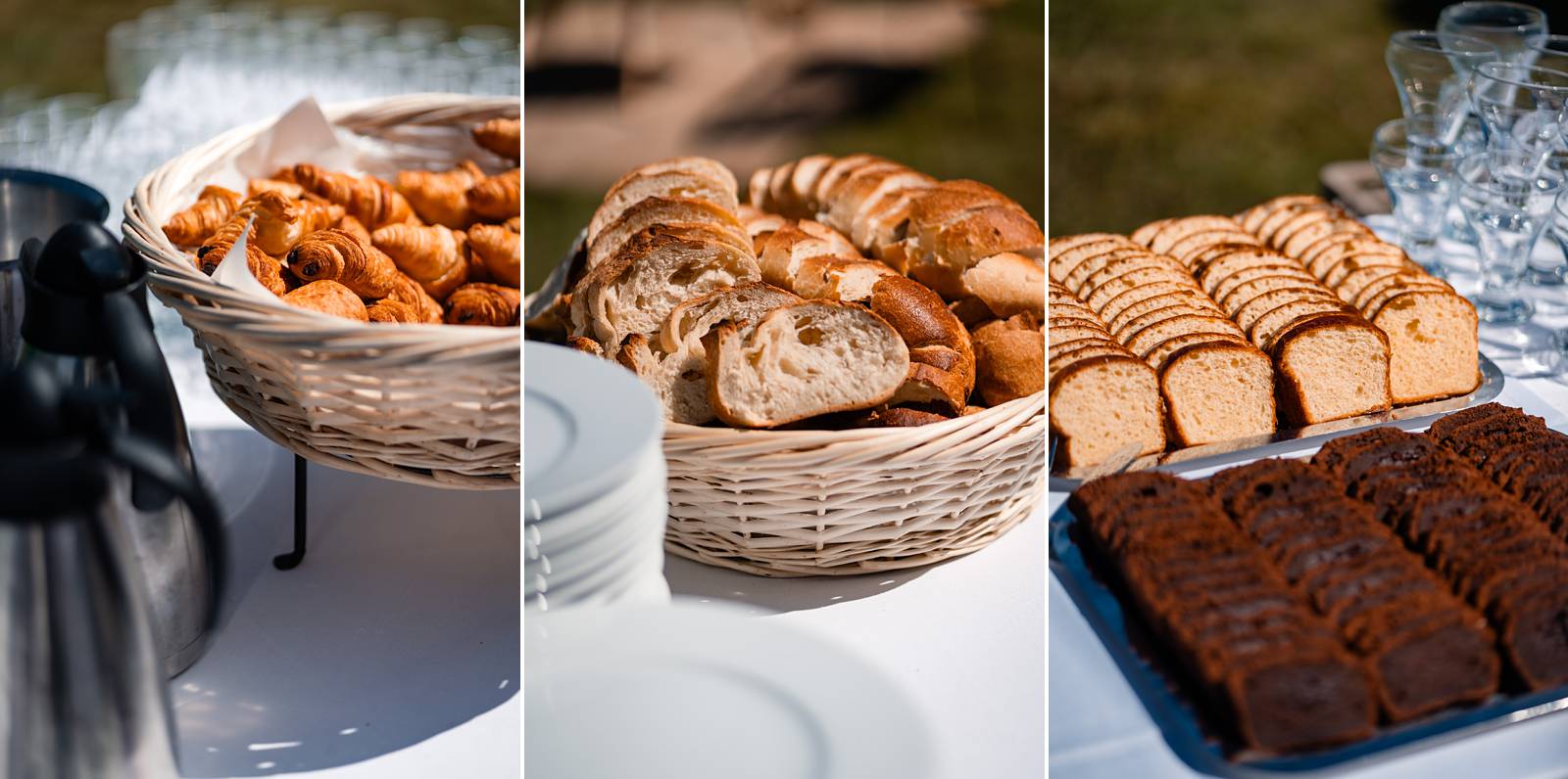 Mariage au Château de Courtalain, chic et bohème. Photos du brunch de mariage en blanc en Eure-et-Loir.