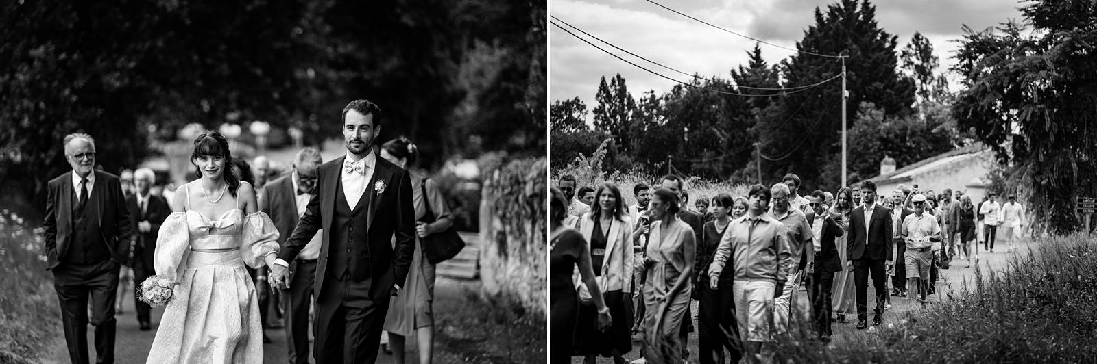 Mariage au Château Flojague proche de Saint-Emilion en Gironde, photos de cérémonie religieuse à l'église Saint-Pierre de Lugaignac.