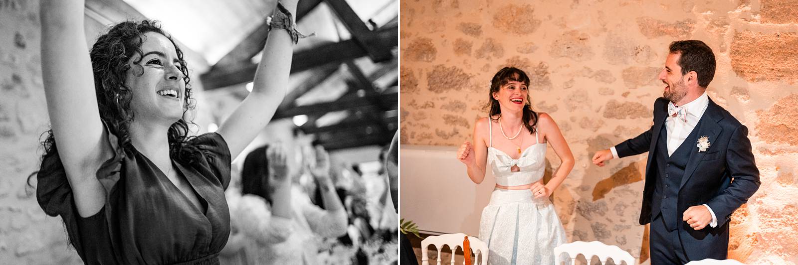 Mariage au Château Flojague proche de Saint-Emilion en Gironde, photos du repas de mariage.