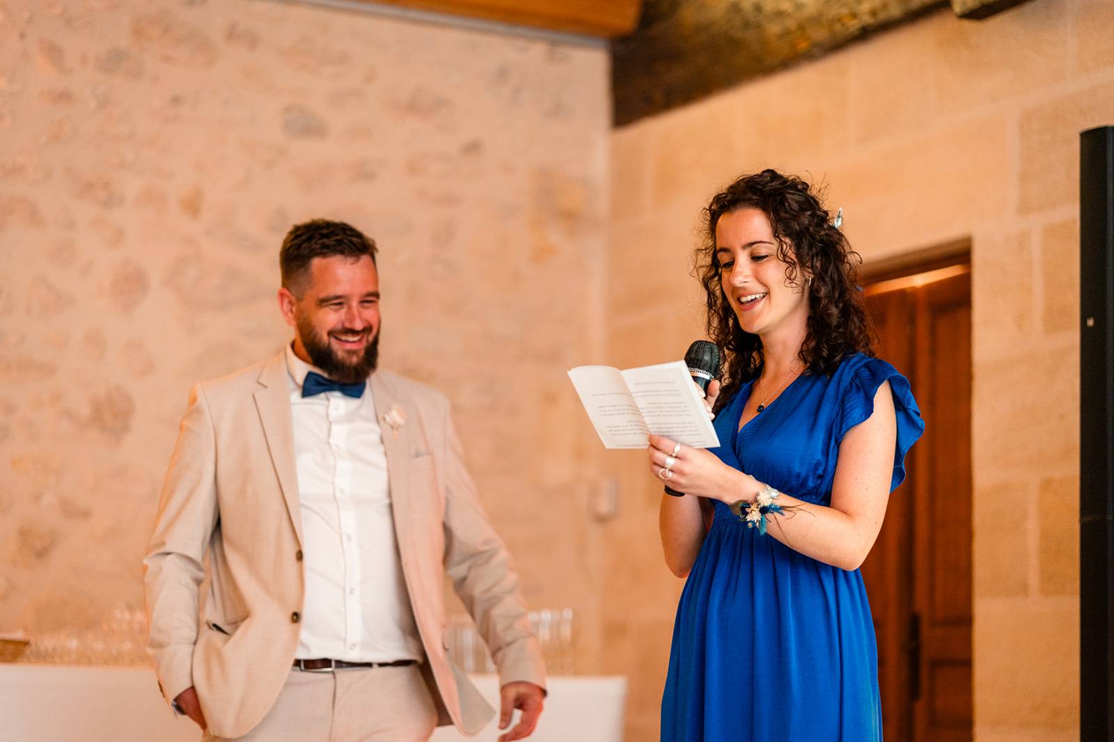 Mariage au Château Flojague proche de Saint-Emilion en Gironde, photos du repas de mariage.