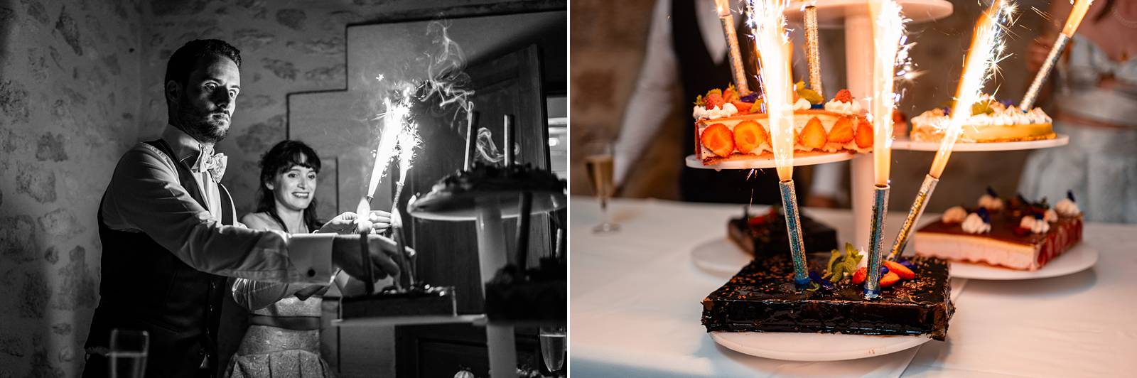 Mariage au Château Flojague proche de Saint-Emilion en Gironde, photos du repas de mariage.