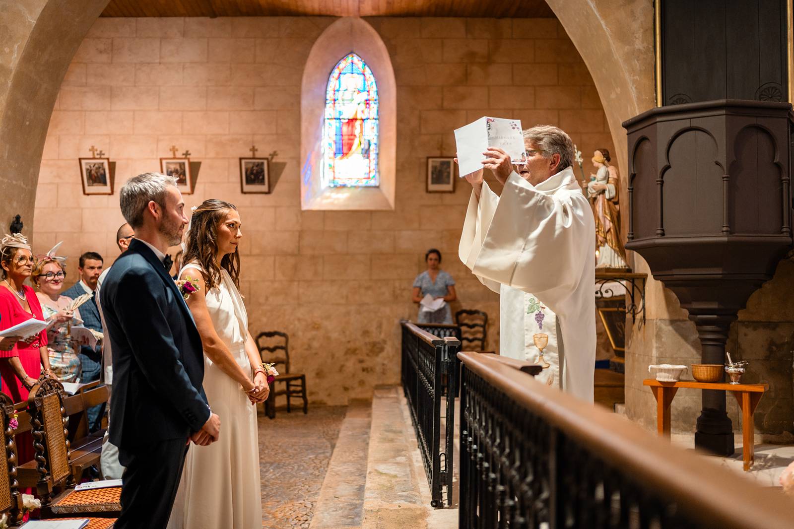 Mariage religieux au Domaine de La Fauconnie