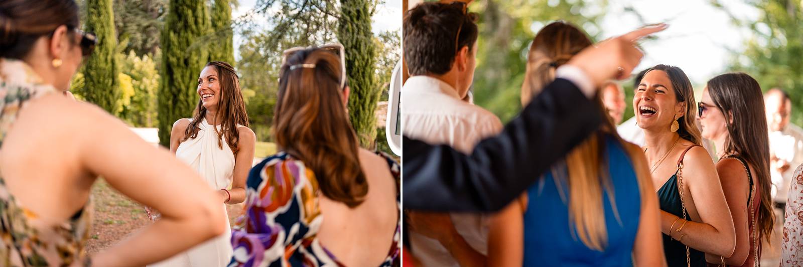 Photographe et reportage photo d'un mariage religieux au Domaine de La Fauconnie en Dordogne organisé par une Wedding planner avec un traiteur eco-responsable.