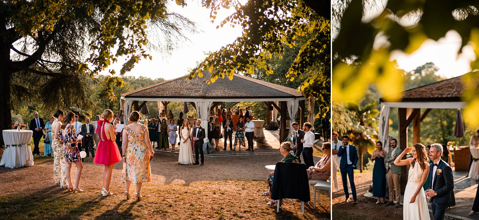 Photographe et reportage photo d'un mariage religieux au Domaine de La Fauconnie en Dordogne organisé par une Wedding planner avec un traiteur eco-responsable.