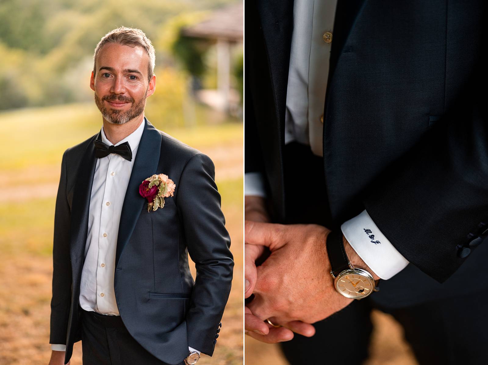 Photographe et reportage photo d'un mariage religieux au Domaine de La Fauconnie en Dordogne organisé par une Wedding planner avec un traiteur eco-responsable.