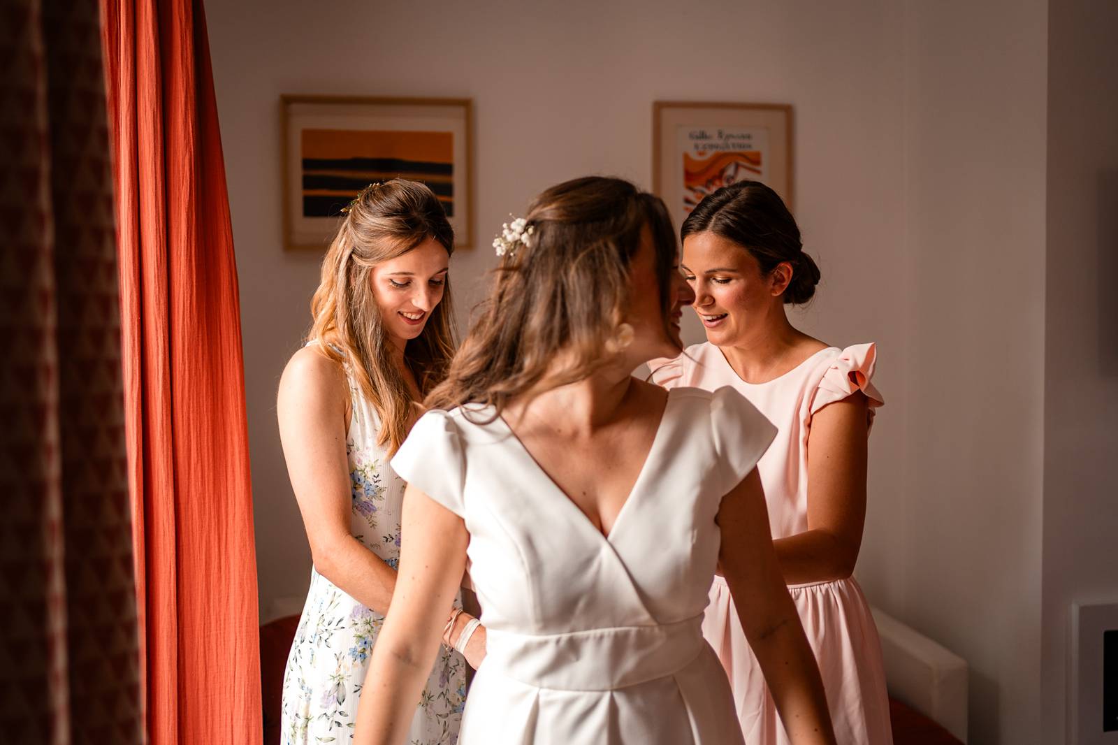 Mariage au Domaine de Belisle, avec cérémonie religieuse à l'église Saint-Martial d'Angoulême.