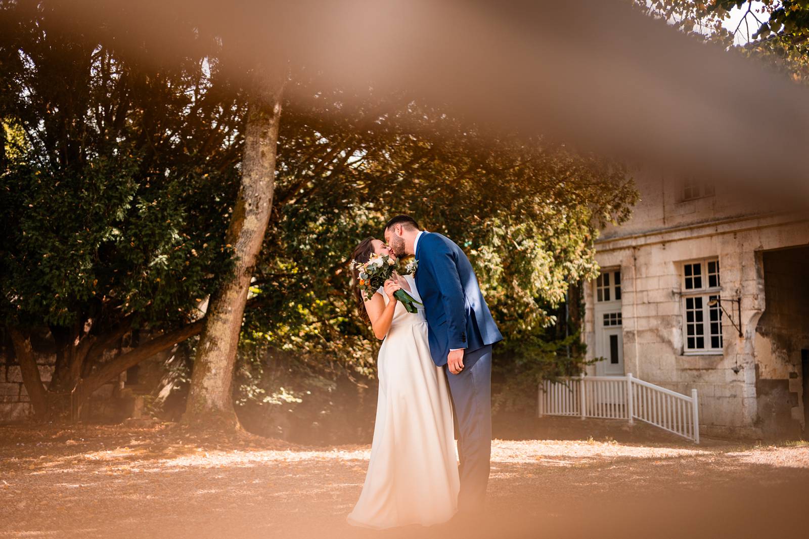 Mariage au Domaine de Belisle, avec cérémonie religieuse à l'église Saint-Martial d'Angoulême.