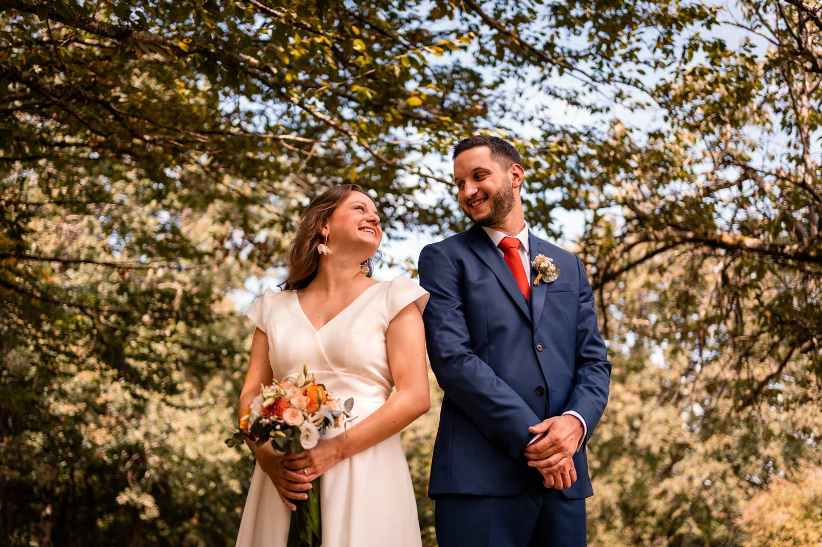 Mariage au Domaine de Belisle, avec cérémonie religieuse à l'église Saint-Martial d'Angoulême.