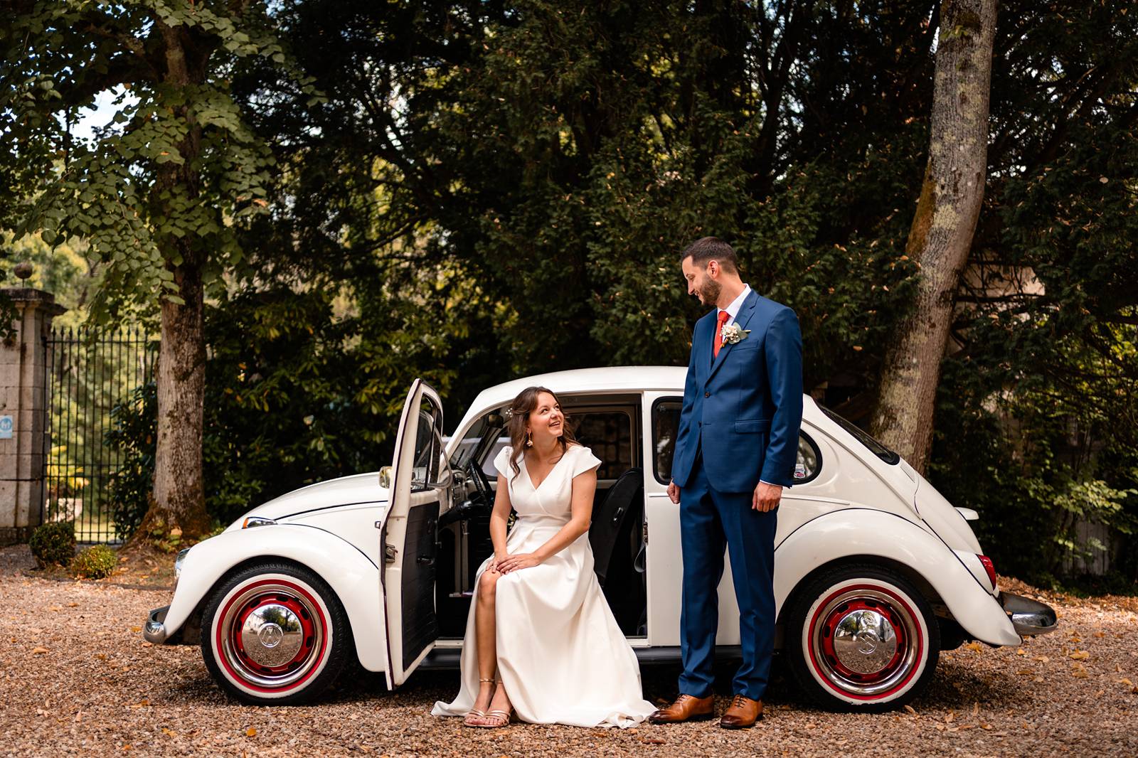 Mariage au Domaine de Belisle, avec cérémonie religieuse à l'église Saint-Martial d'Angoulême.