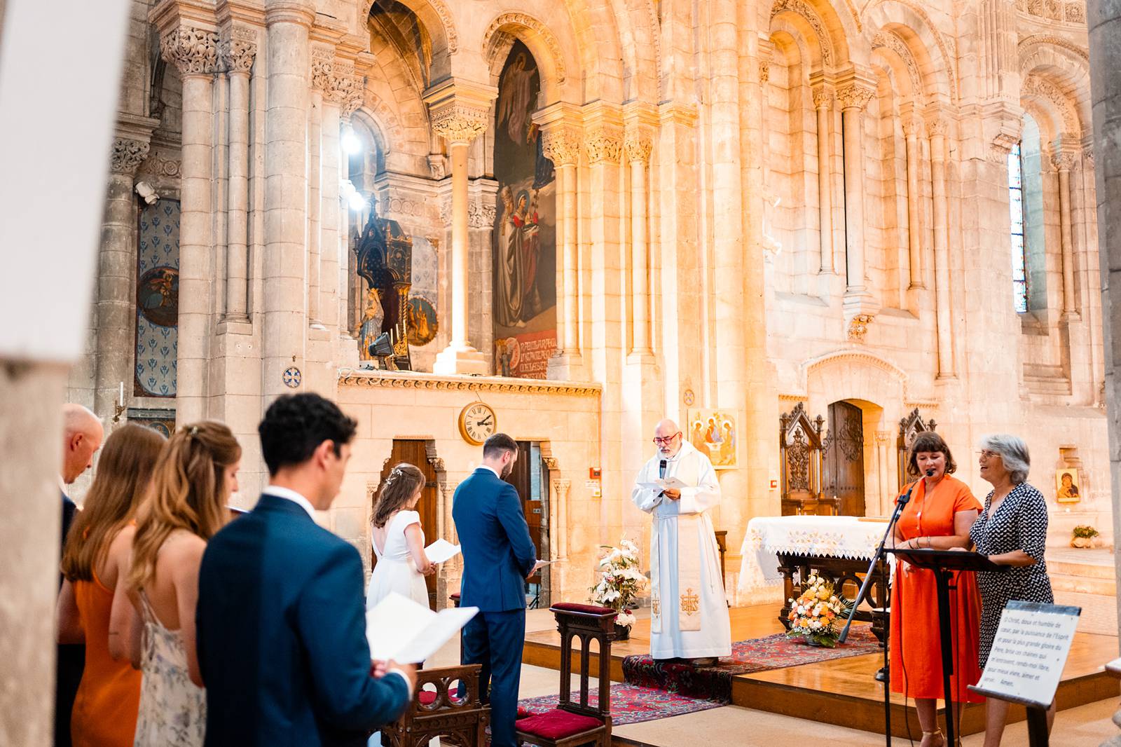 Mariage au Domaine de Belisle, avec cérémonie religieuse à l'église Saint-Martial d'Angoulême.