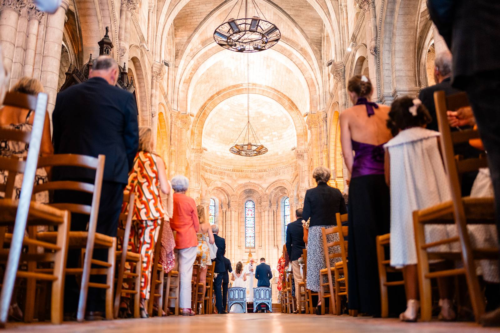 Mariage au Domaine de Belisle, avec cérémonie religieuse à l'église Saint-Martial d'Angoulême.