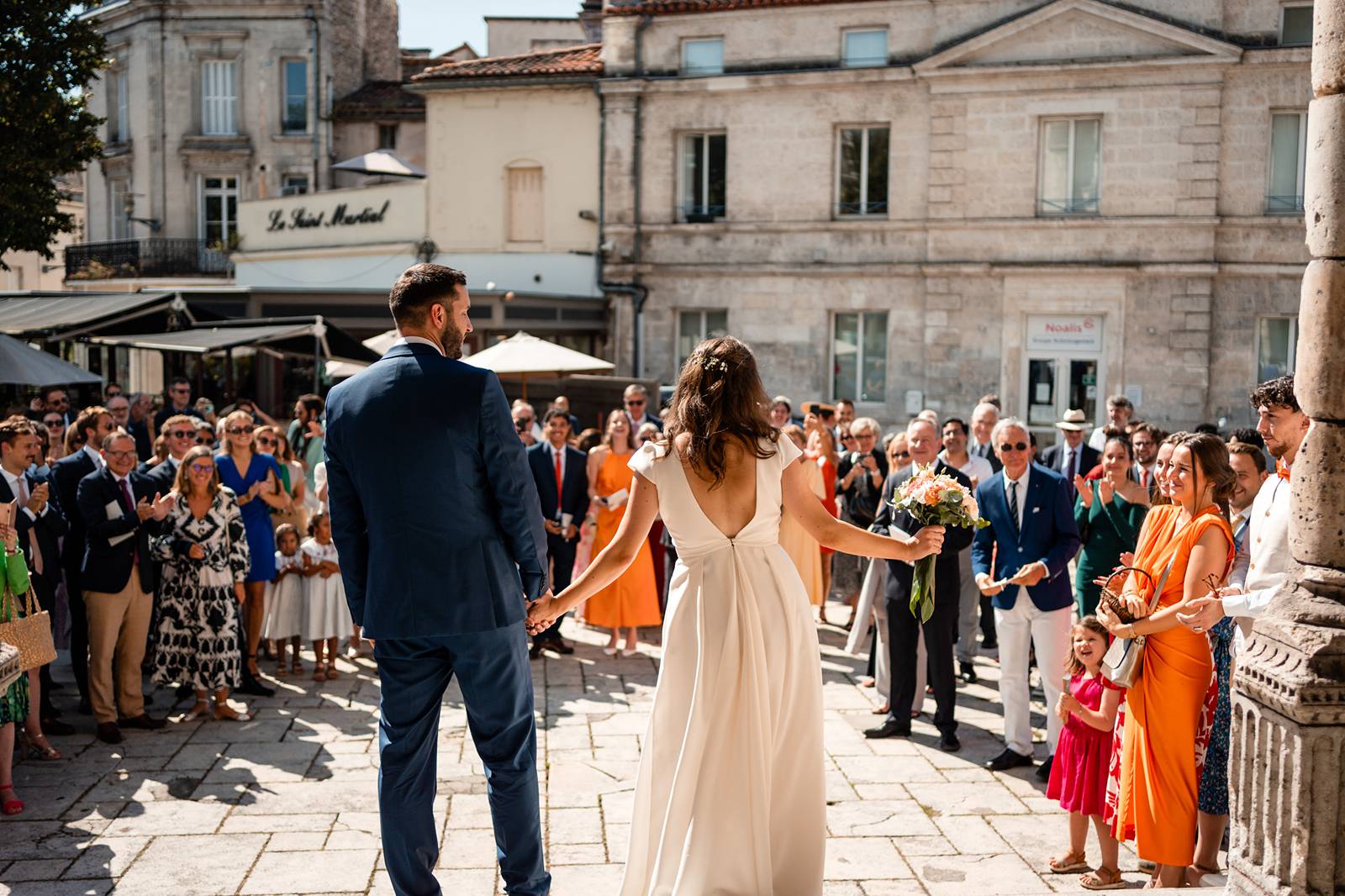 Mariage au Domaine de Belisle, avec cérémonie religieuse à l'église Saint-Martial d'Angoulême.