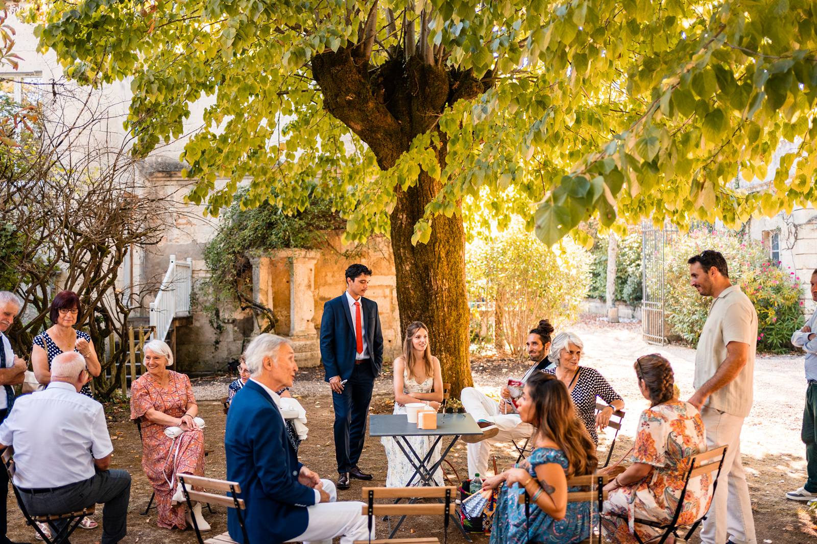 Mariage au Domaine de Belisle, avec cérémonie religieuse à l'église Saint-Martial d'Angoulême.