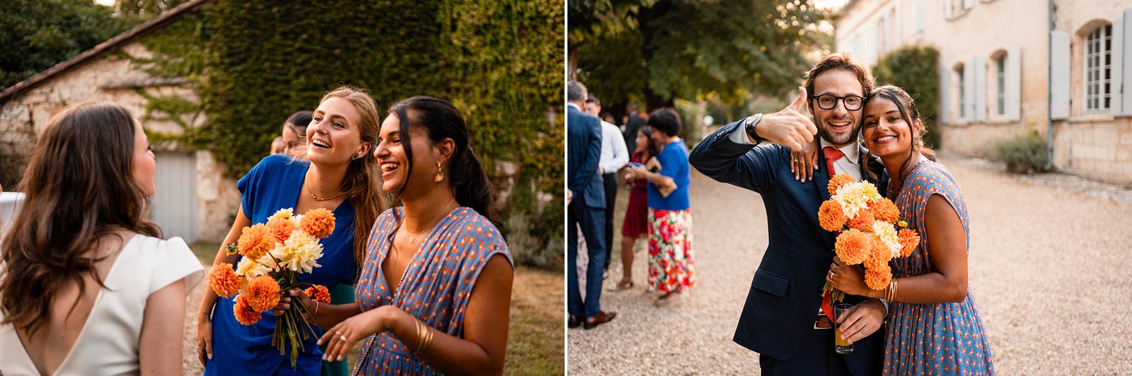 Mariage au Domaine de Belisle, avec cérémonie religieuse à l'église Saint-Martial d'Angoulême.