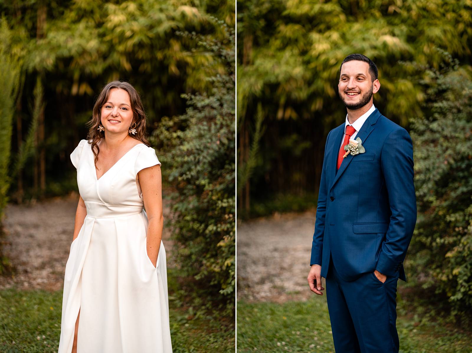 Mariage au Domaine de Belisle, avec cérémonie religieuse à l'église Saint-Martial d'Angoulême.