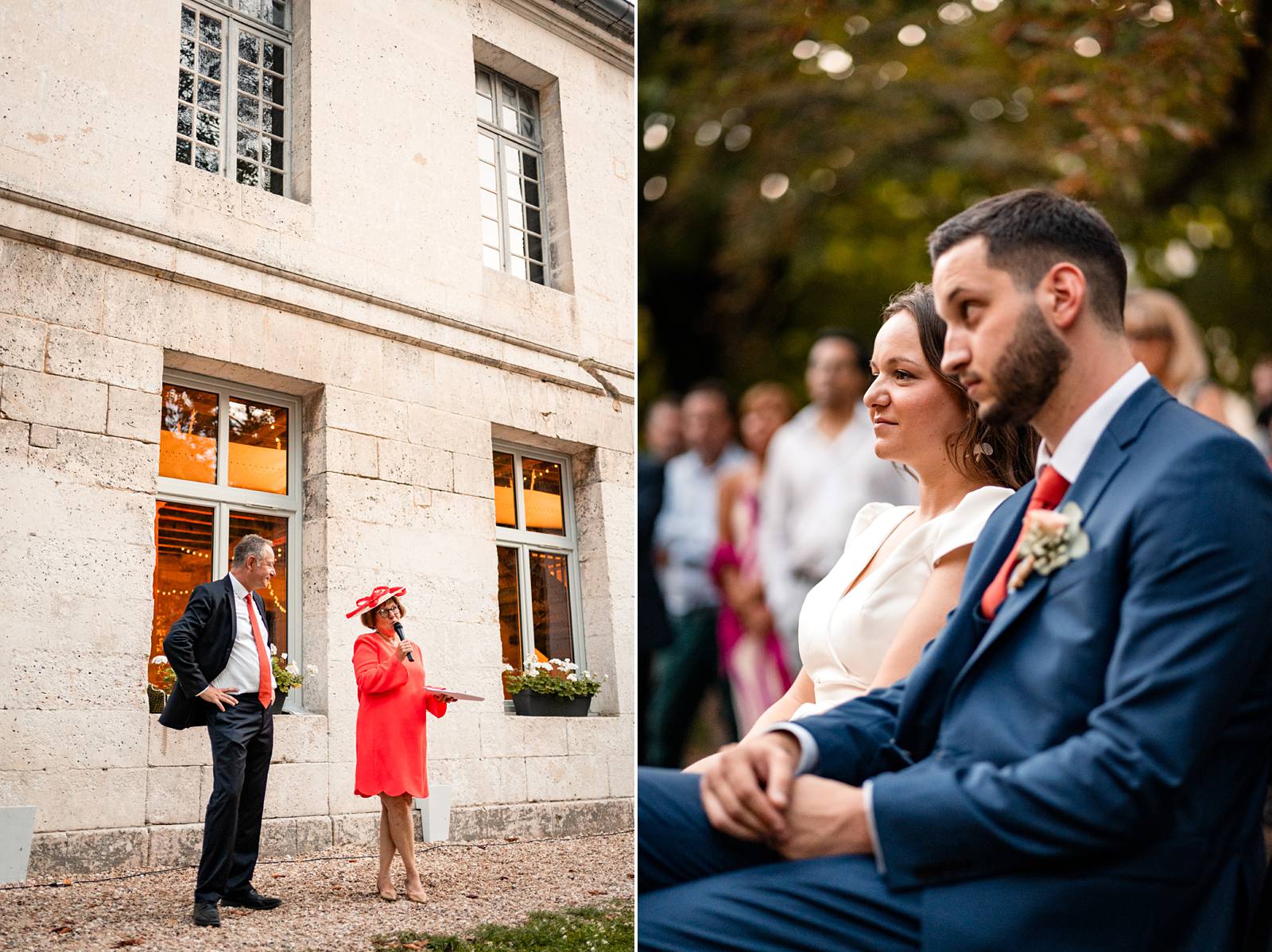 Mariage au Domaine de Belisle, avec cérémonie religieuse à l'église Saint-Martial d'Angoulême.