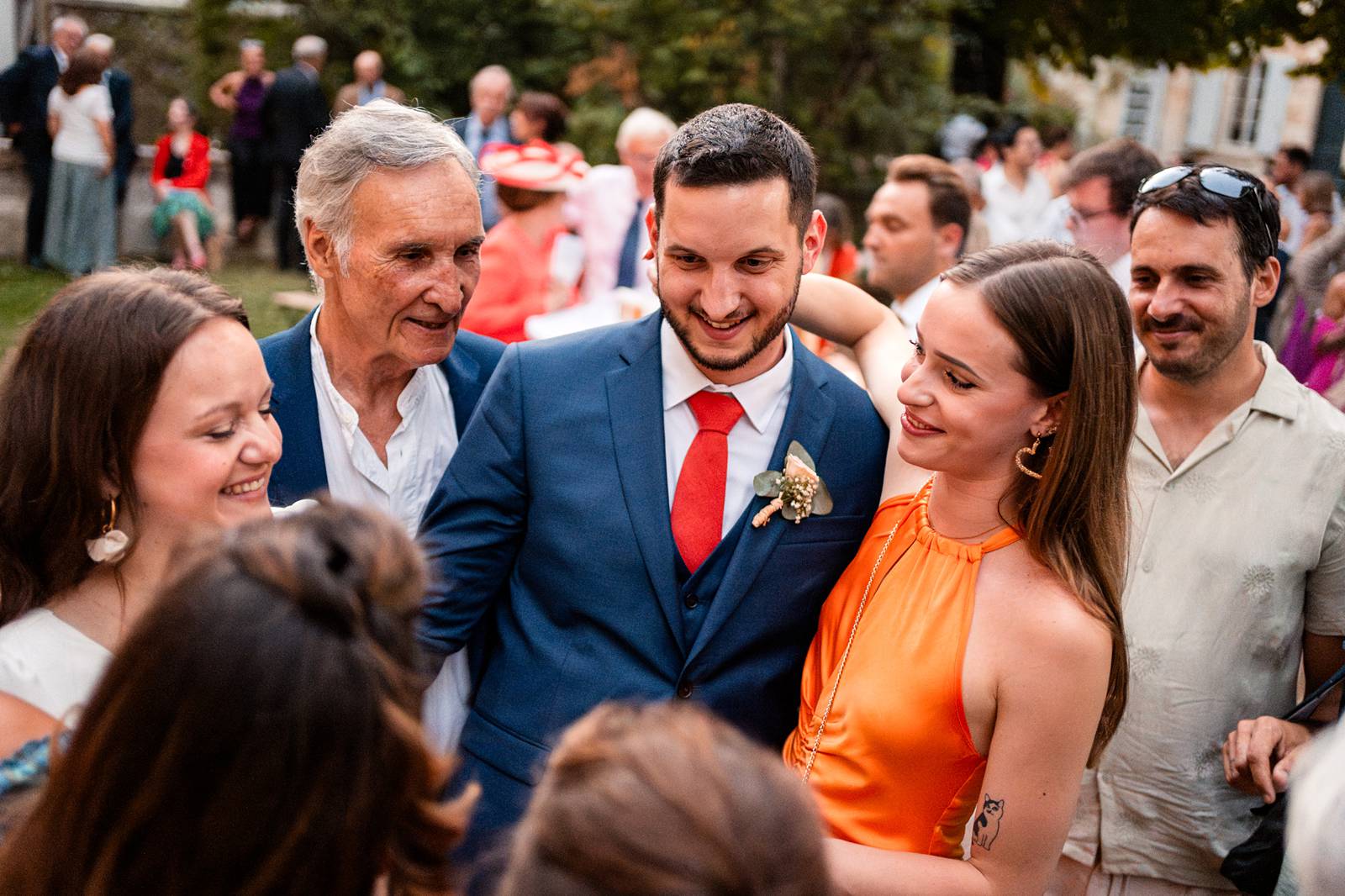 Mariage au Domaine de Belisle, avec cérémonie religieuse à l'église Saint-Martial d'Angoulême.