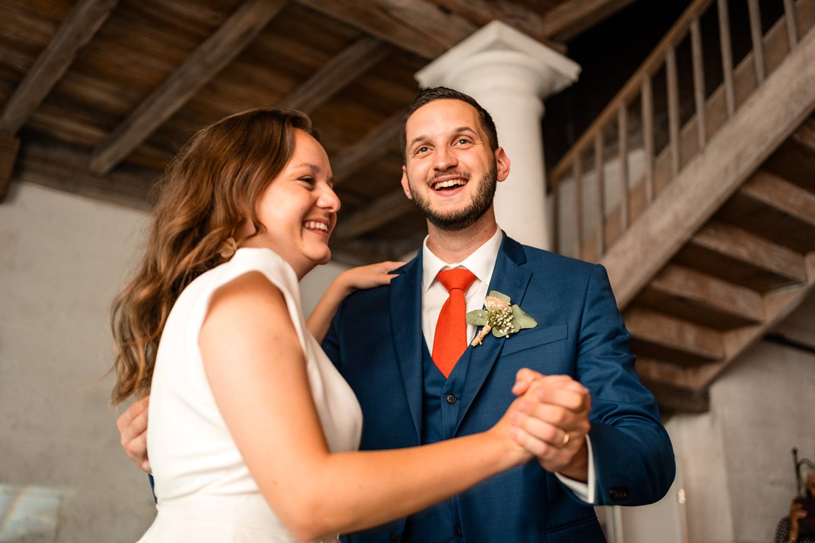 Mariage au Domaine de Belisle, avec cérémonie religieuse à l'église Saint-Martial d'Angoulême.