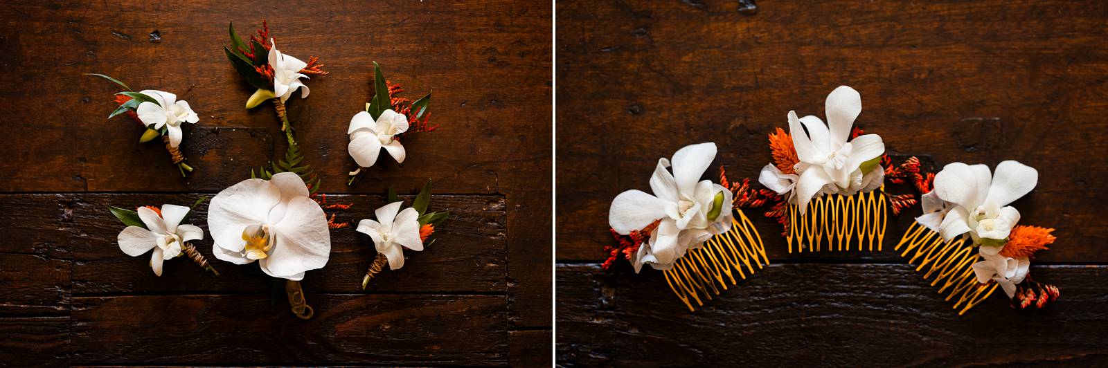 Reportage photo d'un mariage tropical au Domaine de La Fauconnie en Dordogne, avec une décoration tropicale. Photographe mariage Domaine de la Fauconnie.