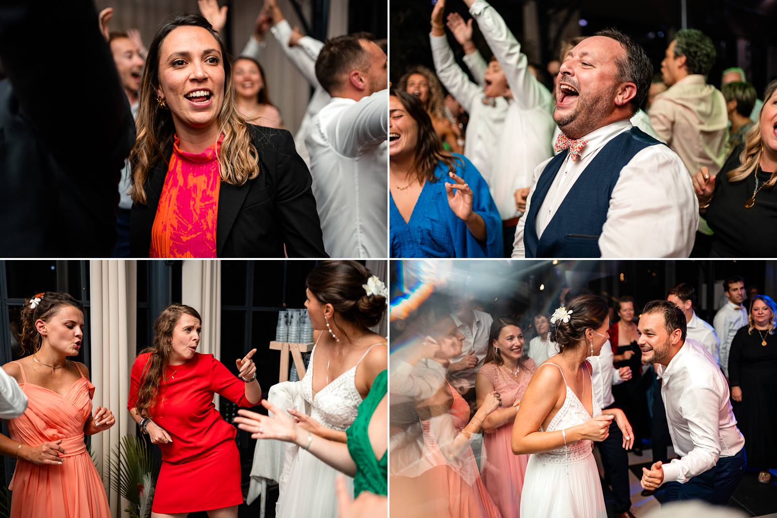 Reportage photo d'un mariage tropical au Domaine de La Fauconnie en Dordogne, avec une décoration tropicale. Photographe mariage Domaine de la Fauconnie.