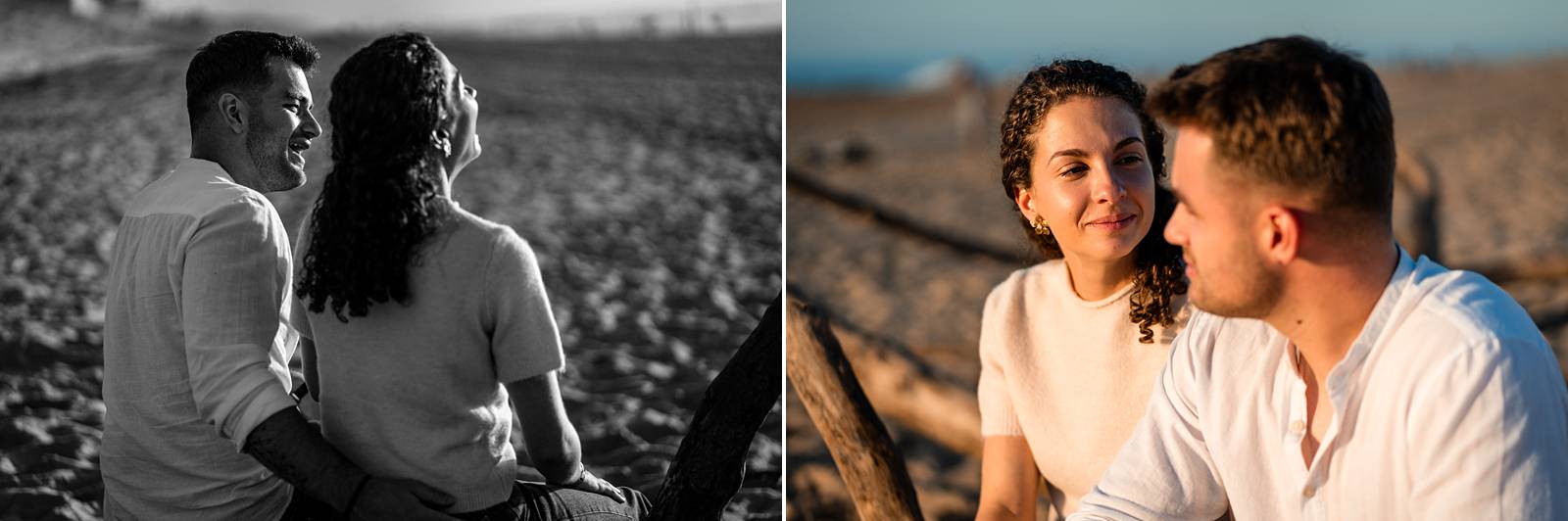 Photos de la séance engagement de Laura et Tristan à Vieux-Boucau Plage, avant leur mariage en Gironde.