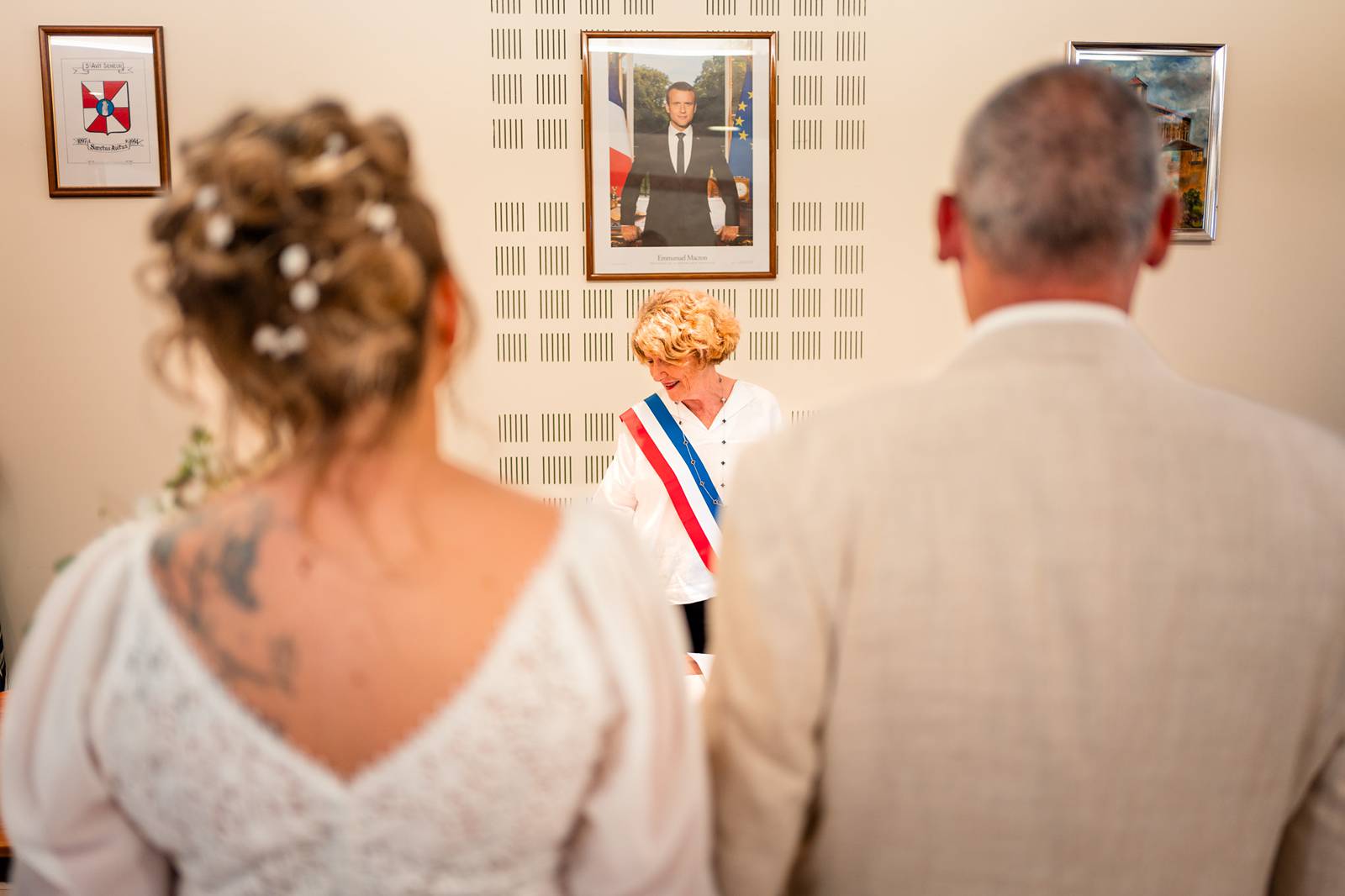 Mariage laïque au Domaine de La Fauconnie, en Dordogne.