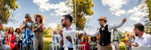 Mariage laïque au Domaine de La Fauconnie, en Dordogne.