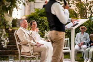 Mariage laïque au Domaine de La Fauconnie, en Dordogne.