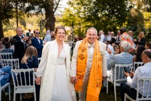 Mariage laïque au Domaine de La Fauconnie, en Dordogne.