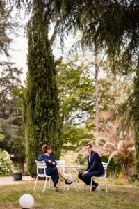 Mariage laïque au Domaine de La Fauconnie, en Dordogne.