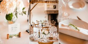 Décoration florale de la salle de réception au Château Smith Haut Lafitte