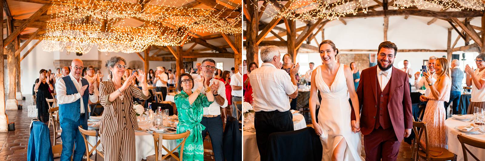 Repas de mariage dans la salle du Château Smith Haut Lafitte