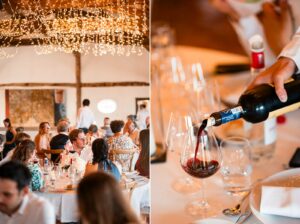 Repas de mariage dans la salle du Château Smith Haut Lafitte