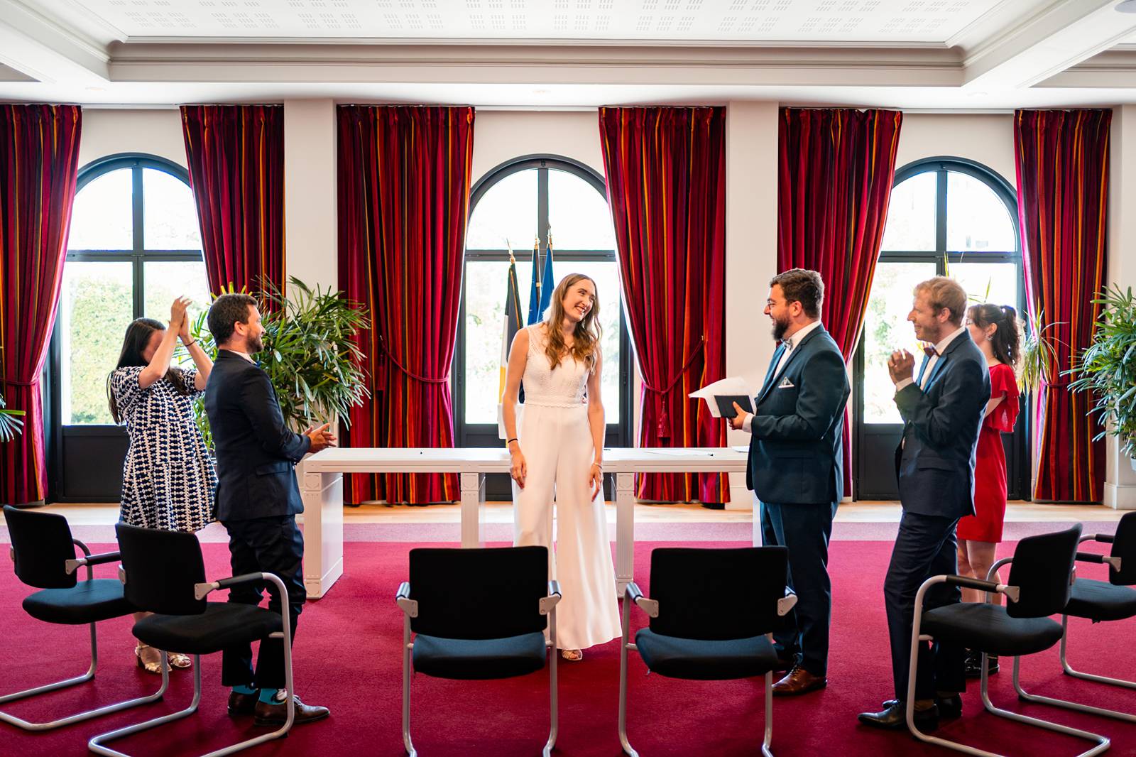 Photographe mariage, cérémonie civile à la mairie d’Arcachon